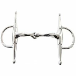 Weatherbeeta Horse Bits JP Korsteel Jointed Slow Twist Full Cheek Eggbutt Snaffle Bit