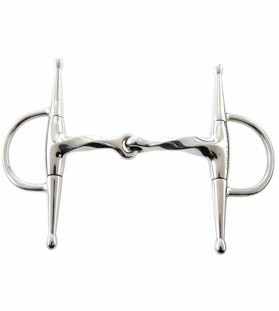 Weatherbeeta Horse Bits JP Korsteel Jointed Slow Twist Full Cheek Eggbutt Snaffle Bit
