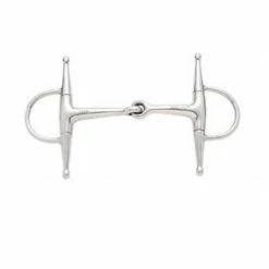 Weatherbeeta Korsteel Stainless Steel Jointed Short Full Cheek Snaffle Bit