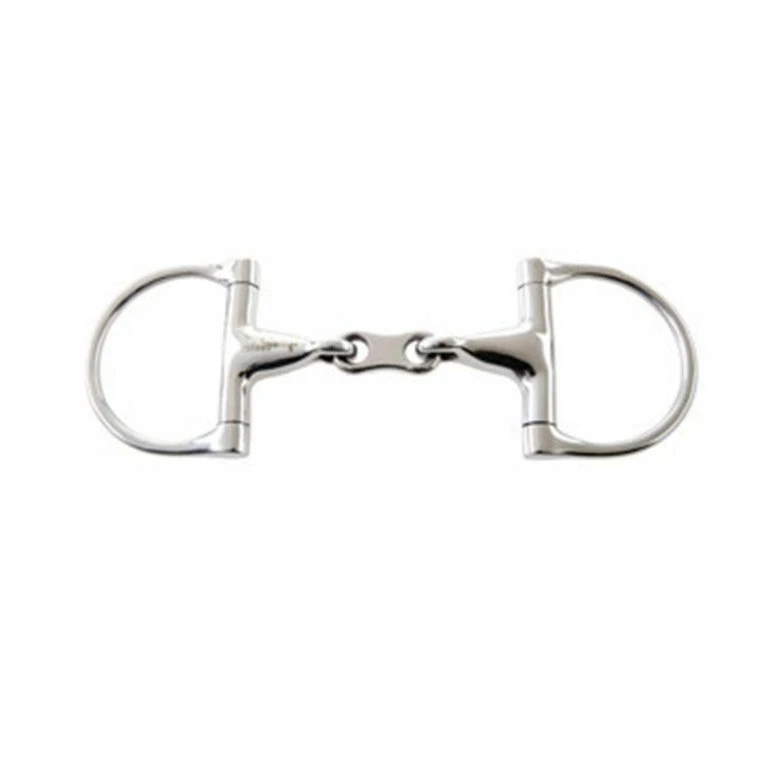 Weatherbeeta Korsteel Stainless Steel French Link Dee Ring Snaffle Bit Horse Bits