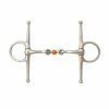 Weatherbeeta JP Korsteel Stainless Steel Copper Ball Link Full Cheek Snaffle Bit Horse Bits