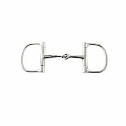 Weatherbeeta Korsteel Stainless Steel Barrel Dee Ring Snaffle Bit