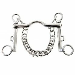 Weatherbeeta Horse Bits Korsteel Stainless Steel Low Port Sliding Curb Bit