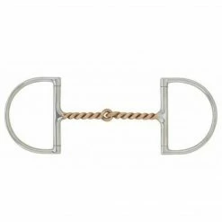 English Riding Supply Horse Bits Centaur Stainless Steel Curved Twisted Copper Wire Hunter Dee Bit