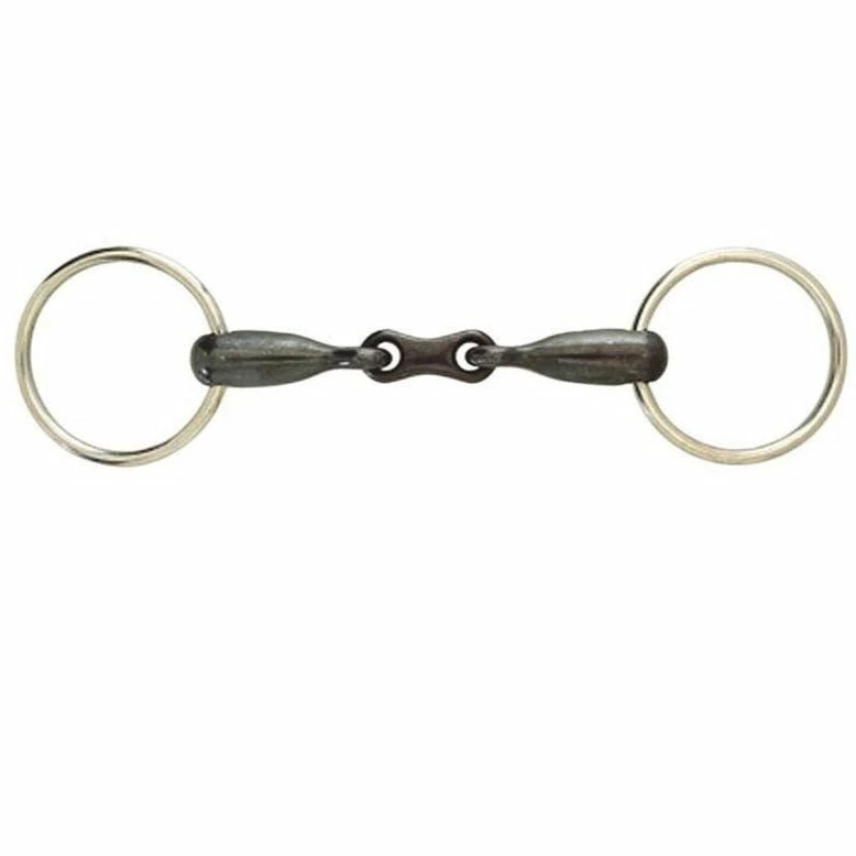 Weatherbeeta Horse Bits Korsteel Sweet Iron French Link Loose Ring Snaffle Bit