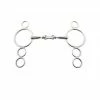 Weatherbeeta Korsteel Stainless Steel French Link 3 Ring Dutch Gag Bit Horse Bits