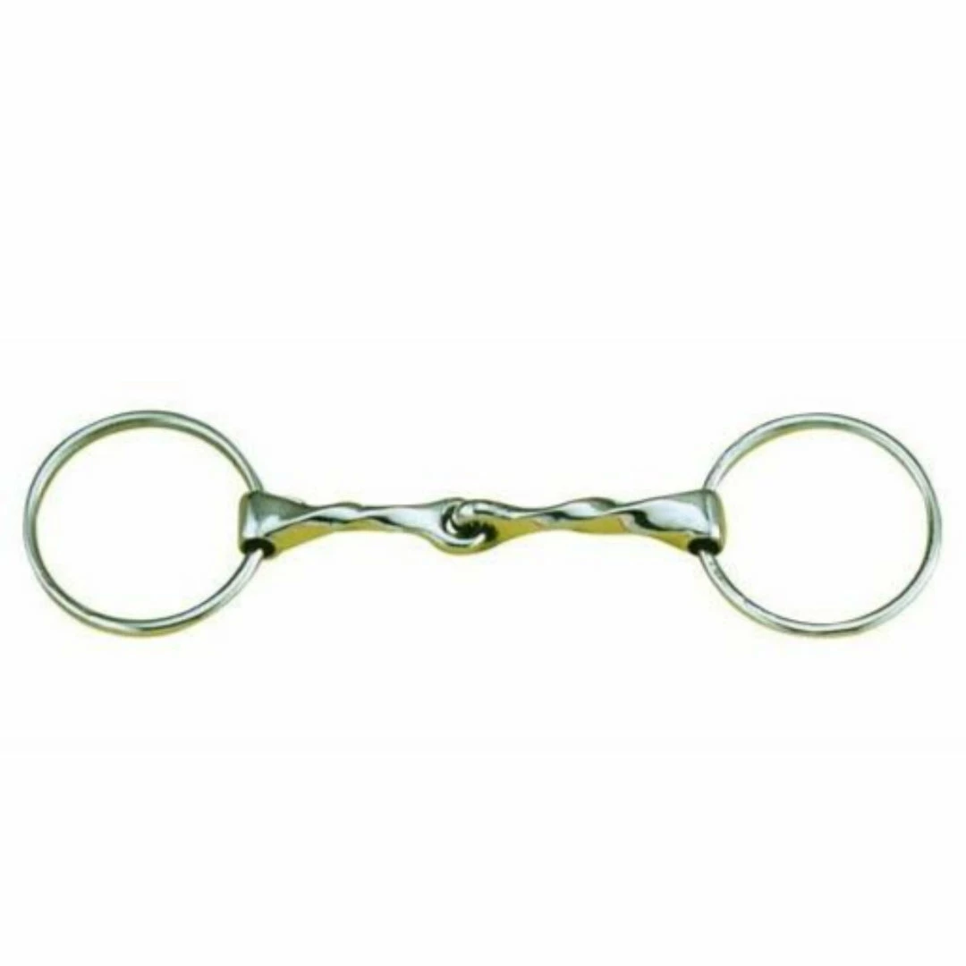 English Riding Supply Horse Bits Centaur Stainless Steel Slow Twist Loose Ring 65mm Snaffle Bit