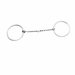 Weatherbeeta Korsteel Stainless Steel Twisted Wire Loose Ring Snaffle Bit Horse Bits
