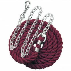 Perri's Leather Perri's Cotton Lead With Chain Halters & Leads