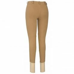 JPC Equestrian TuffRider Ladies Cotton Lowrise Pull-On Knee Patch Breeches