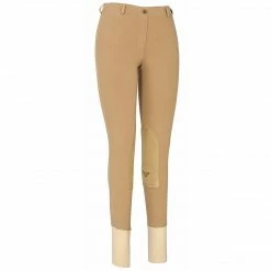 JPC Equestrian TuffRider Ladies Cotton Lowrise Pull-On Knee Patch Breeches