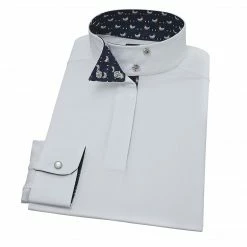 Essex Classics Girls "Strutting Chicken" Talent Yarn Wrap Collar Long Sleeve Show Shirt Show Shirts